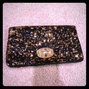 Armani Exchange sequin clutch